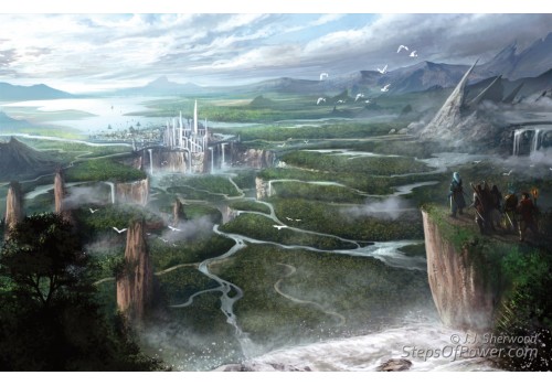 Elvorium Landscape Art Print